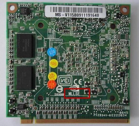 Новая и оригинальная видеокарта Geforce 9300M GS MXM II DDR2 256MB vg.9mg06001 VGA для acer