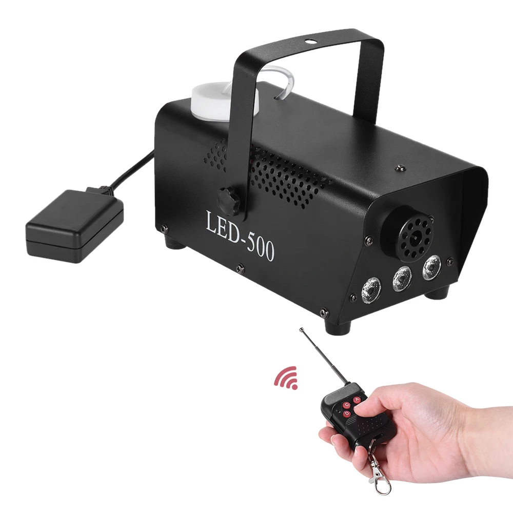 

Colorful Wireless 400 Watt Fogger Fog Smoke Machine with LED Color Lights(Red, Blue, Green) Remote Control for Party