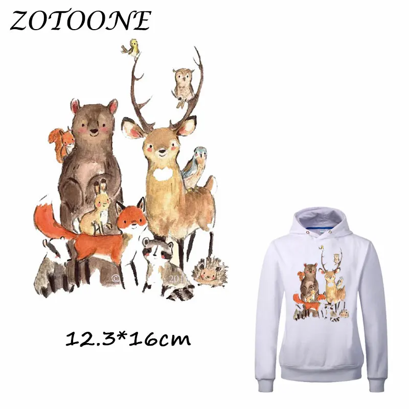 ZOTOONE милый лес с принтом животных для детей от одного года до четырех лет глажки