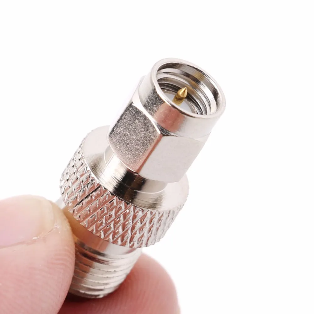 Серебряный F Тип Женский SMA штекер коаксиальный адаптер Высокочастотные