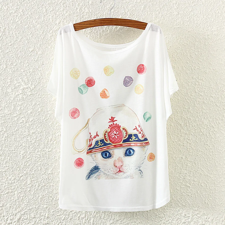 Радость Душу Населения Harajuku Женщины Топы Корейский Clothing О Образным Вырезом