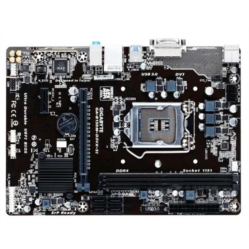 LGA1151 для Gigabyte оригинальная б/у настольная материнская плата B150 DDR4 USB3.0 SATA3 |