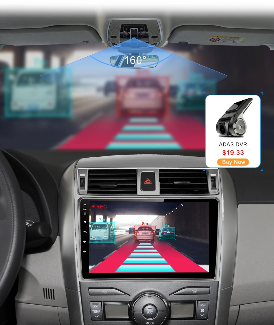 Junsun 2G+ 3 2G Android 8,1 для Toyota Corolla E140/150 2008-2013 авто 2 din Радио стерео плеер Bluetooth gps навигация 2din