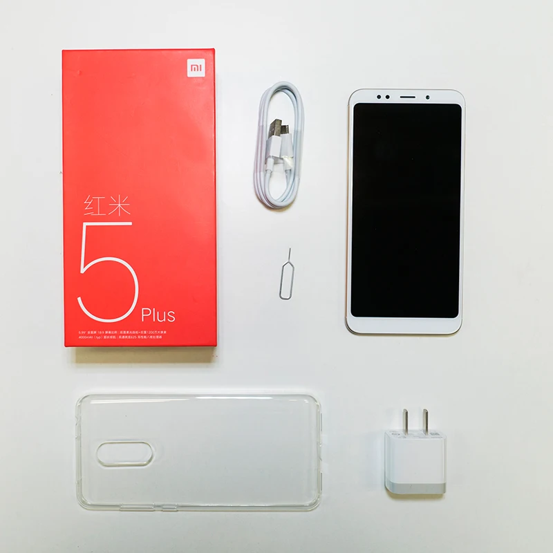 Оригинальный Xiaomi Redmi 5 плюс телефона Redmi5 18:9 Экран Дисплей 4 ГБ 64 Snapdragon 625 Octa Core 4000