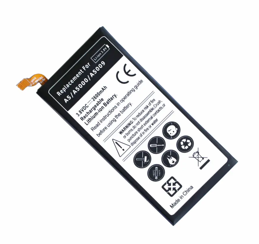 Ciszean 1x2600 мА/ч EB BA500ABE запасная батарея для Samsung Galaxy A5 (2015) A5000 A5009 SM A500F A500FU A500 A500K|battery for