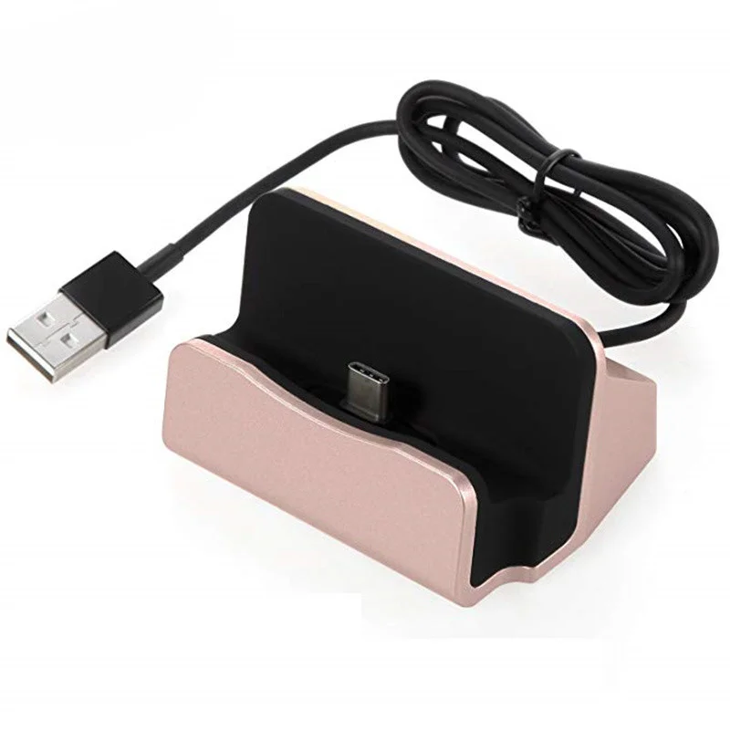 Металлическая док-станция с разъемом типа C, зарядное устройство Micro USB для samsung Galaxy A3 A5 A7 J3 J5 J7 J1 S9 S8 Plus S6 S7 Edge Grand Prime