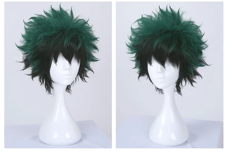 Японский аниме My Hero academic Midoriya Izuku Boku no градиентный парик для косплея волосы на
