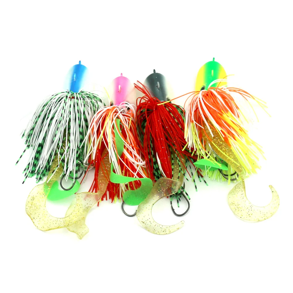 Hengjia 4pcs/lot Multiple Color Lead Jig Head Hook 120g Hooks For Soft Fishing Tackle buzzbaits squid hooks | Спорт и развлечения