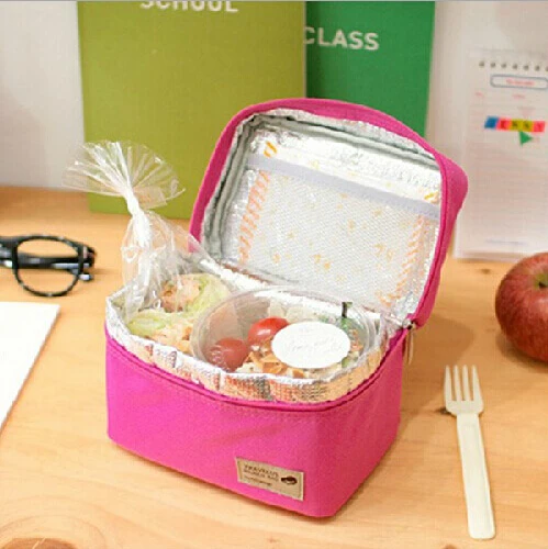 1 шт. квадратная Термосумка для женщин/мужчин сумка ланча Ланч бокс с портом