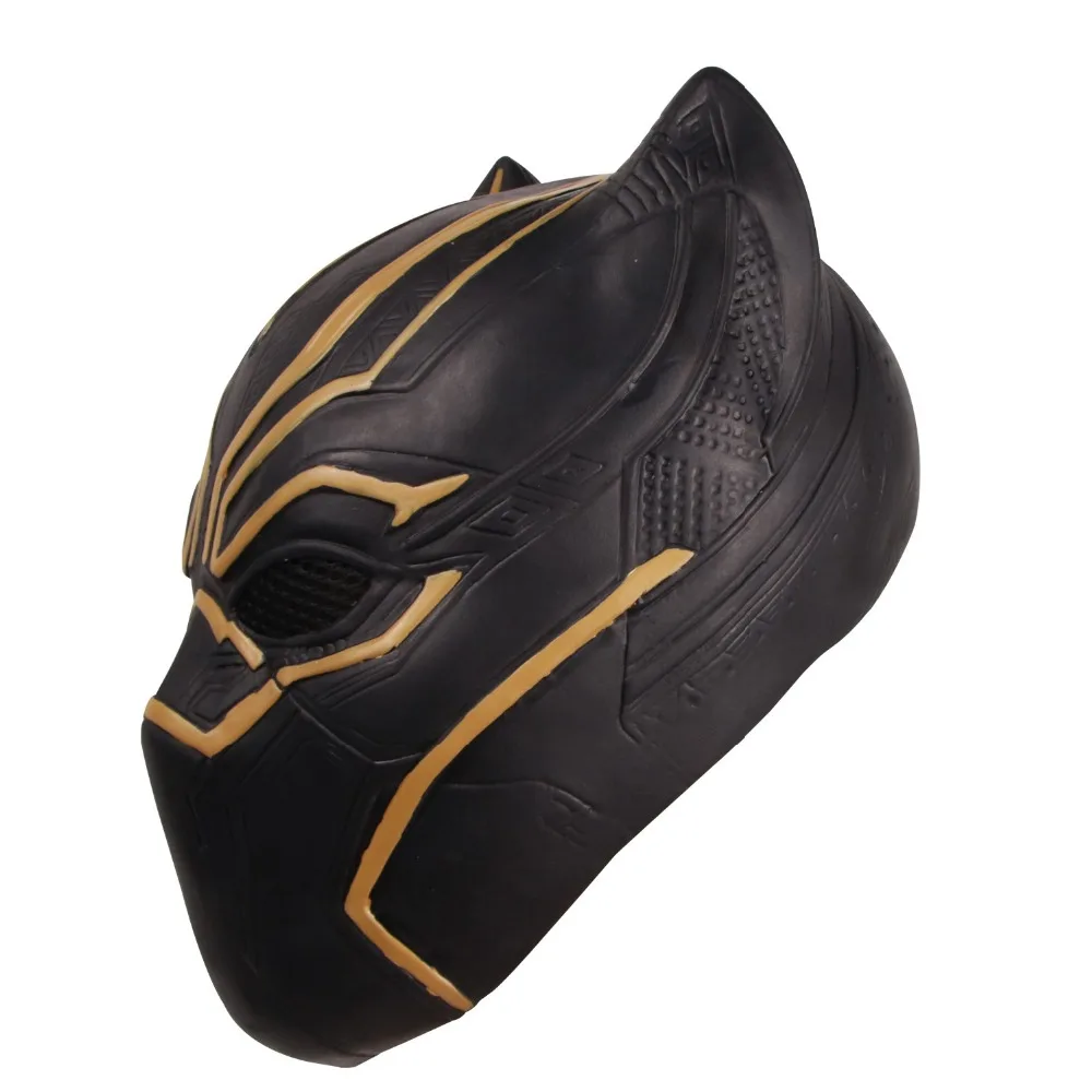 Хэллоуин Черная пантера фильм Deluxe Gold Erik Killmonger Supervillain версия маски