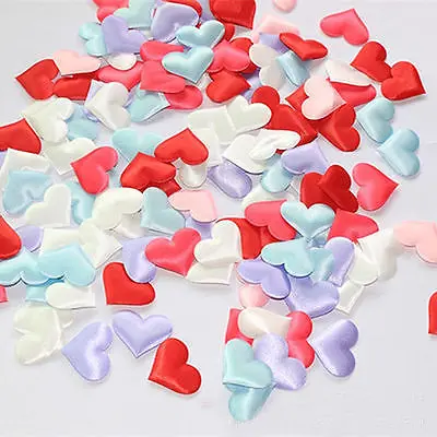 Искусственные лепестки в форме сердца 100 шт.|flower petals|heart petalsfabric flower petals |