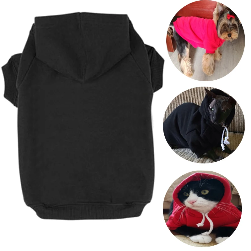 New Design Pet Dogs Hoodie Sweatshirt Dog Clothes Cat Coat Jacket Puppy Apparel 3 Colors 6 size Hot Sale | Дом и сад