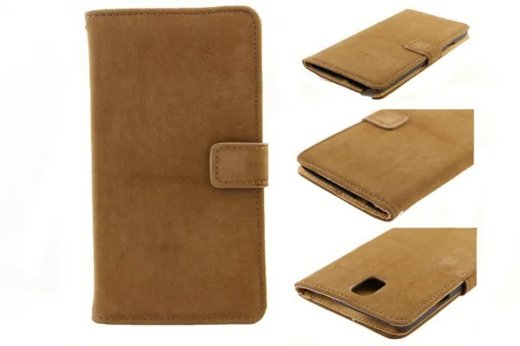 Celular Lujo cuero caso Capa Para для Samsung Galaxy Note 3 viviendas Саппу defensor con Tarjeta Credito Billetera accesorios |