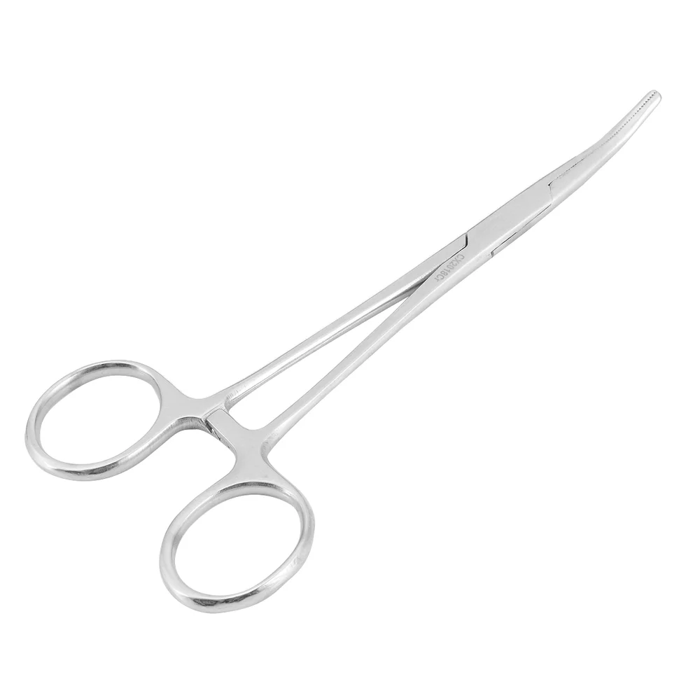 1X Нержавеющая Сталь Изгиб Тип Hemostat фиксатор щипцы изогнутые москитные локоть для