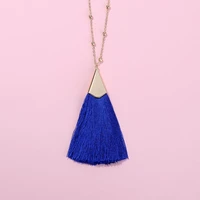 22 color option zwpon 2020 rondell bead chain long tassel pendant sweater necklace for women fashion bohemian statement necklace