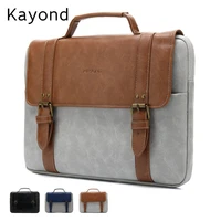 2020 newest brand kayond leather handbag laptop bag 13141515 6 inchcase for macbook air wholesale free shipping