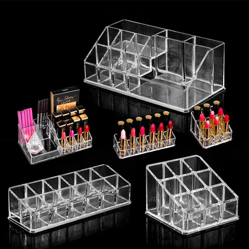 Различные формы прозрачный акриловый пластиковый стеллаж для хранения