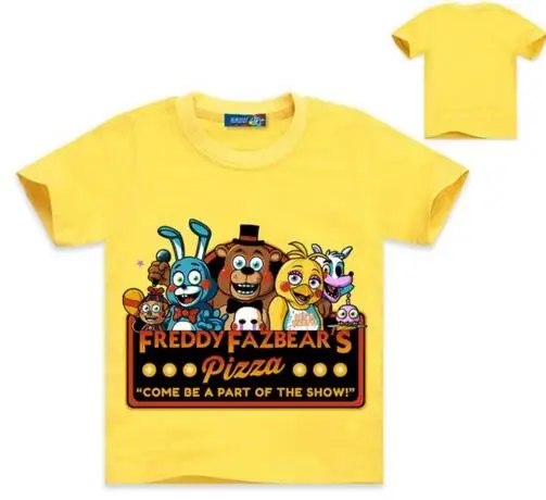 Новинка Детская футболка с рисунком Five Night At fnaf детская одежда для мальчиков