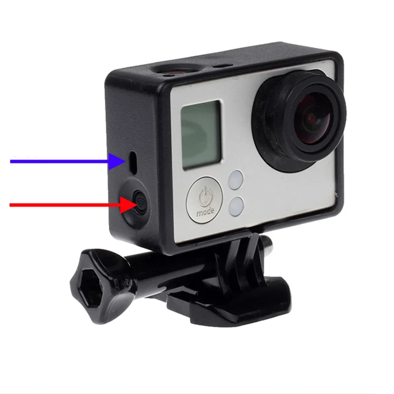 Аксессуары для GoPro Hero 4 3 + защитный чехол с рамкой корпус Видеокамеры экшн камеры Go