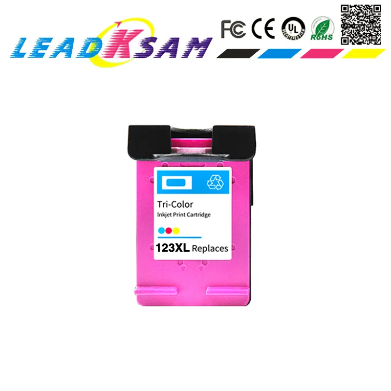Картридж цветной совместимый с чернилами 123XL для принтеров HP 123 HP123 Deskjet 2130 2132 3630 3632