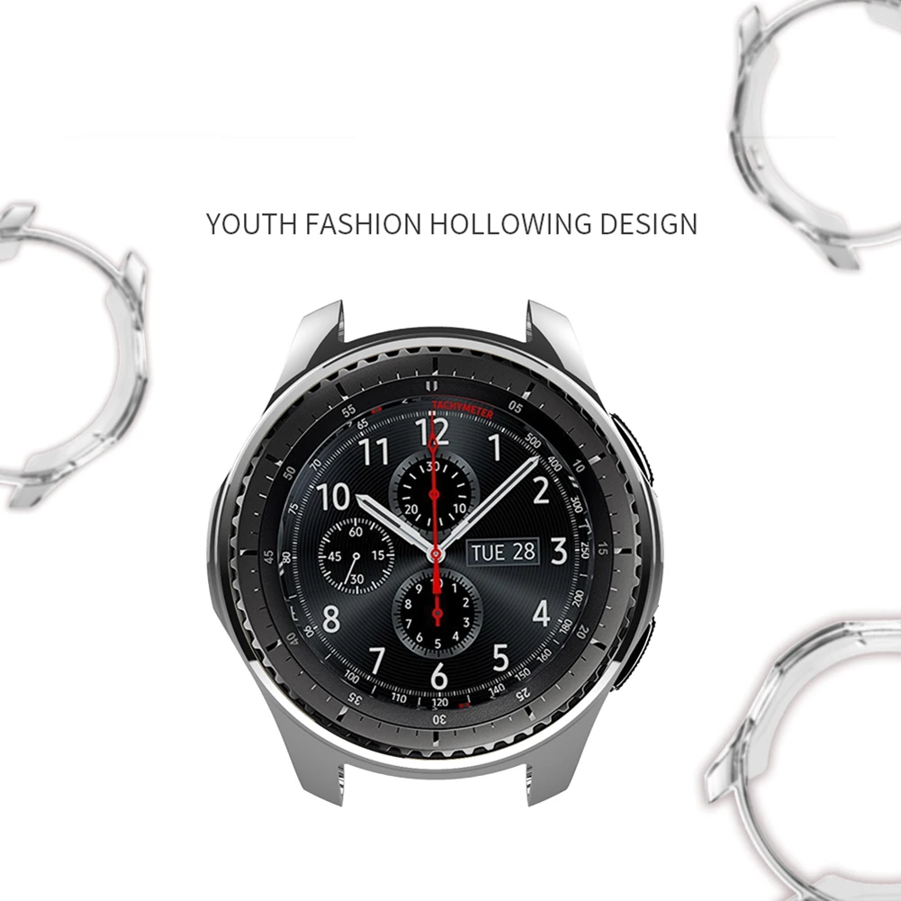 ТПУ против царапин рамка Защитная крышка для samsung Galaxy Watch 46 мм SM-R800