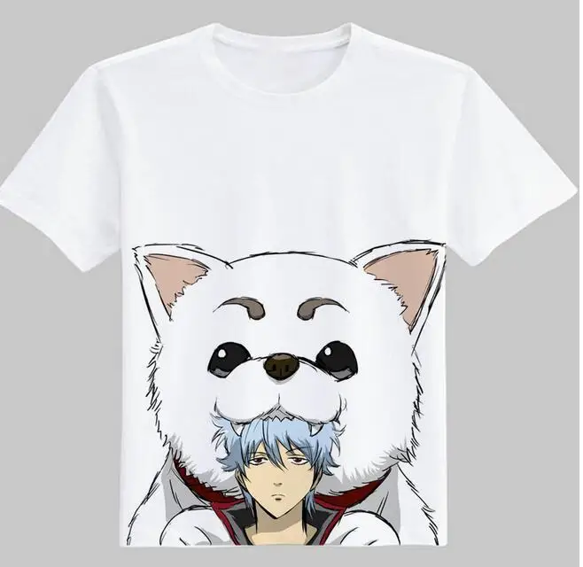 Gintama Sakata Gintoki GIN TAMA костюм для косплея Okita Sougo Silver soul Elizabeth футболка косплея|tee tee|tees