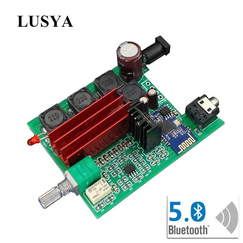 Lusya Bluetooth 5 0 усилитель аудио Плата QCC3003 50 Вт * 2 цифровой мощности канал 3 мм стерео