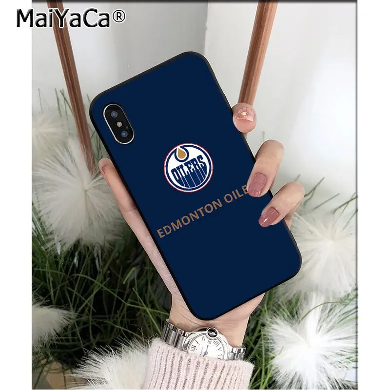 MaiYaCa Edmonton Oilers клиент высокое качество чехол для телефона для Apple iPhone 8 7 6 6S Plus X XS MAX 5 5S SE XR Чехол для мобильного телефона s - Цвет: A5