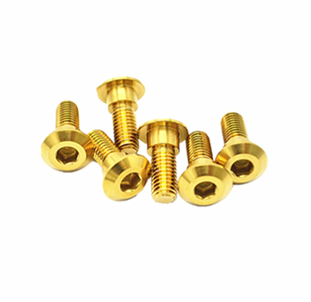 6PCS For Suzuki GSXR Titanium (Gr5) Bolt  Disc Brake Rotor Bolts Motorcycle M8 x 22mm Motorcycle parts