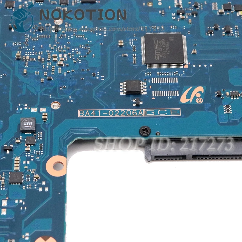 NOKOTION для samsung NP270 NP270E5E Материнская плата ноутбука SR0VQ 2117U BA92-12123A BA92-12123B BA92-12227A BA92-12227B BA41-02206A