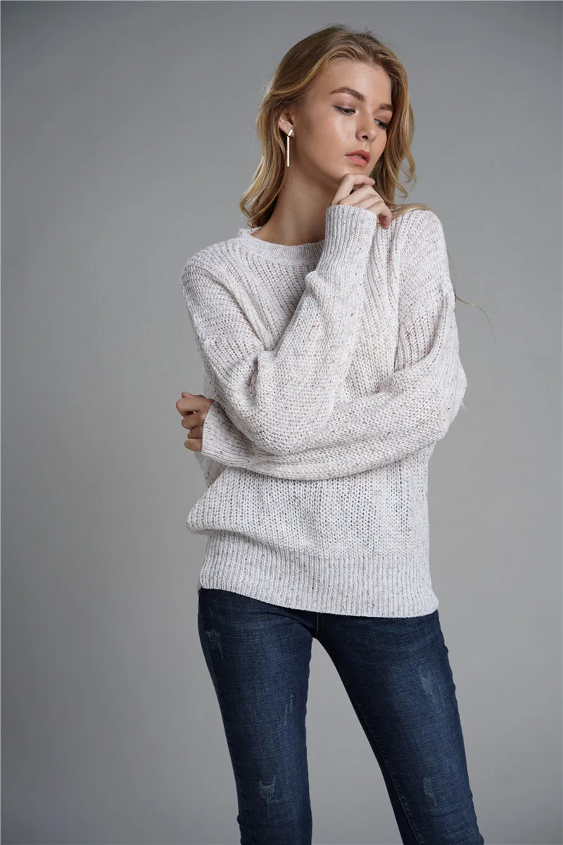 Fitshinling осень новые женские свитера и пуловеры с низким вырезом на спине