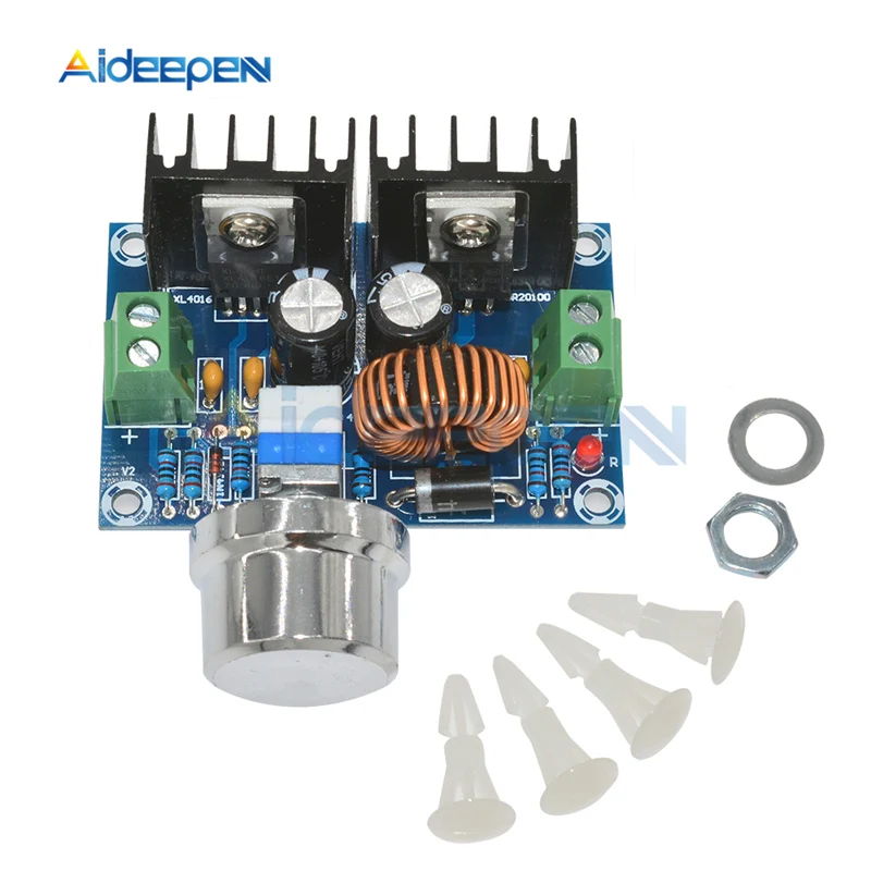 XH-M401 Max 8A 200W DC-DC модуль ldo понижающего преобразователя Питание модуль постоянного тока 4 V-40 V постоянного тока до DC1.25V-36V PWM Регулируемый понижающий доска