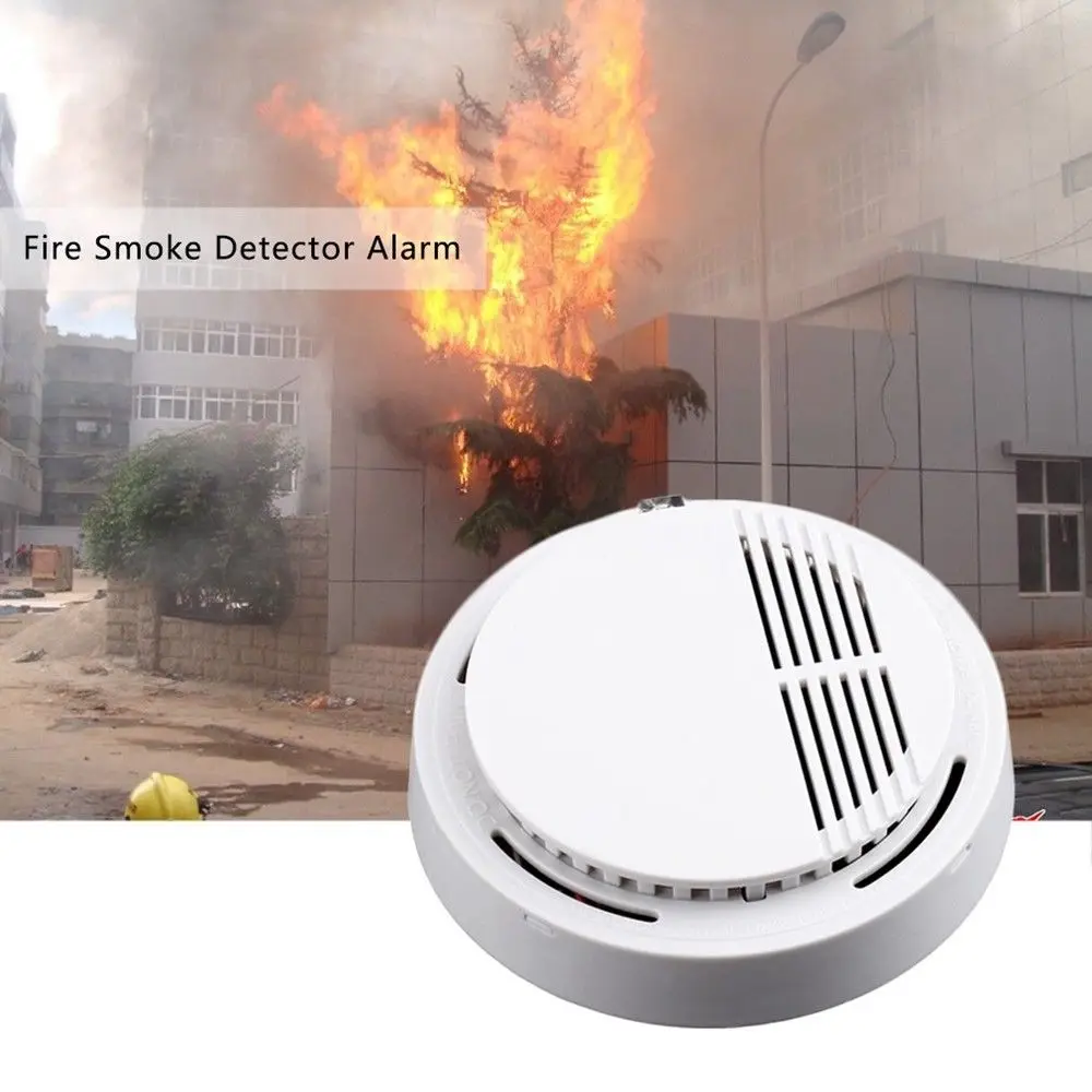Wireless Alarm Security Smoke Fire Detector 80dB Home System for Indoor Shop Sensor | Безопасность и защита