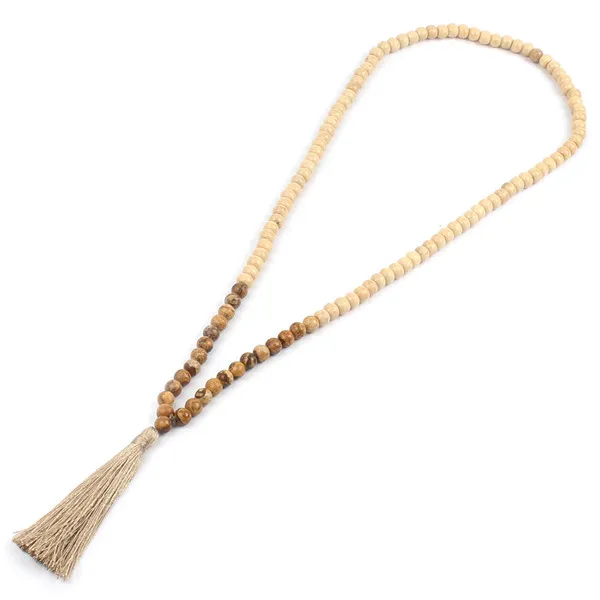Maxi necklace B Заявление Ожерелье Колье Макси Богемское Любовь Ювелирные Изделия Boho Кисточкой Ожерелья Colar Бижутерии Femme Амазонит Шарики Древесины Мода - Окраска металла: Maxi necklace B