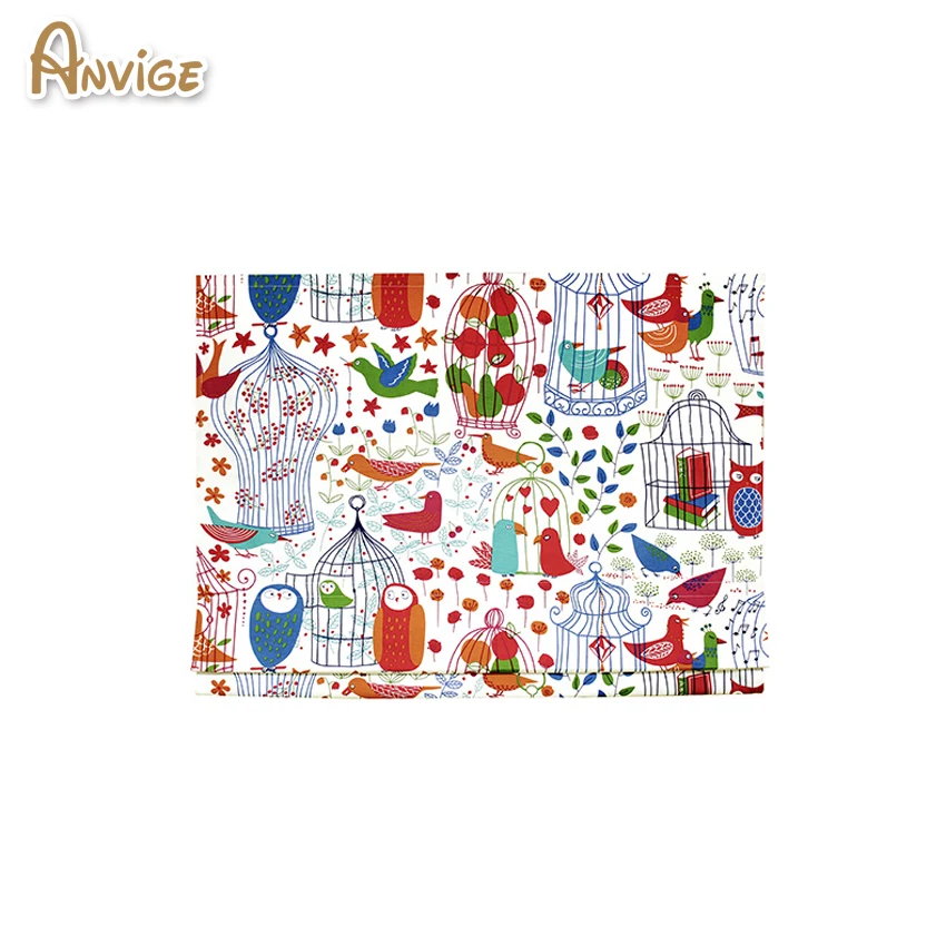 Anvige шторы с рисунком животных птиц римских оттенков роллор на окна для