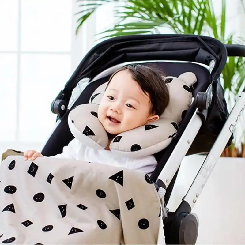 5 Styles Reversible Baby Newborn Stroller Body Support Cushion Soft Sleeping Pillow Safe Car Neck Protection D3 | Мать и ребенок
