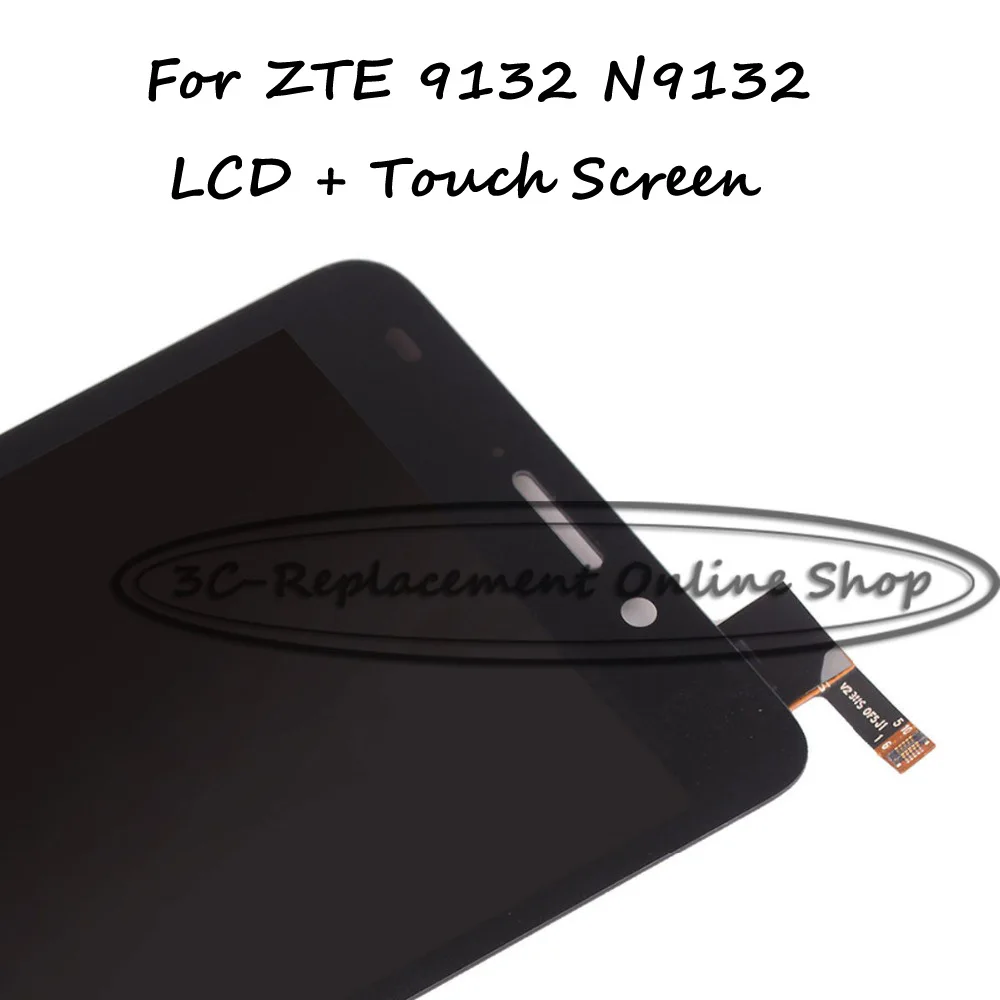 Черный ЖК дисплей + TP Для ZTE 9132 N9132 престиж TD LTE Дисплей с сенсорным экраном Экран