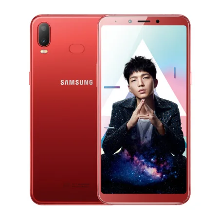 red Смартфон samsung Galaxy A6s G6200, 6,0 дюймов, 6 ГБ ОЗУ, 64 Гб ПЗУ, Восьмиядерный мобильный телефон Snapdragon 660, 3300 мАч, мобильный телефон на базе Android - Цвет: red