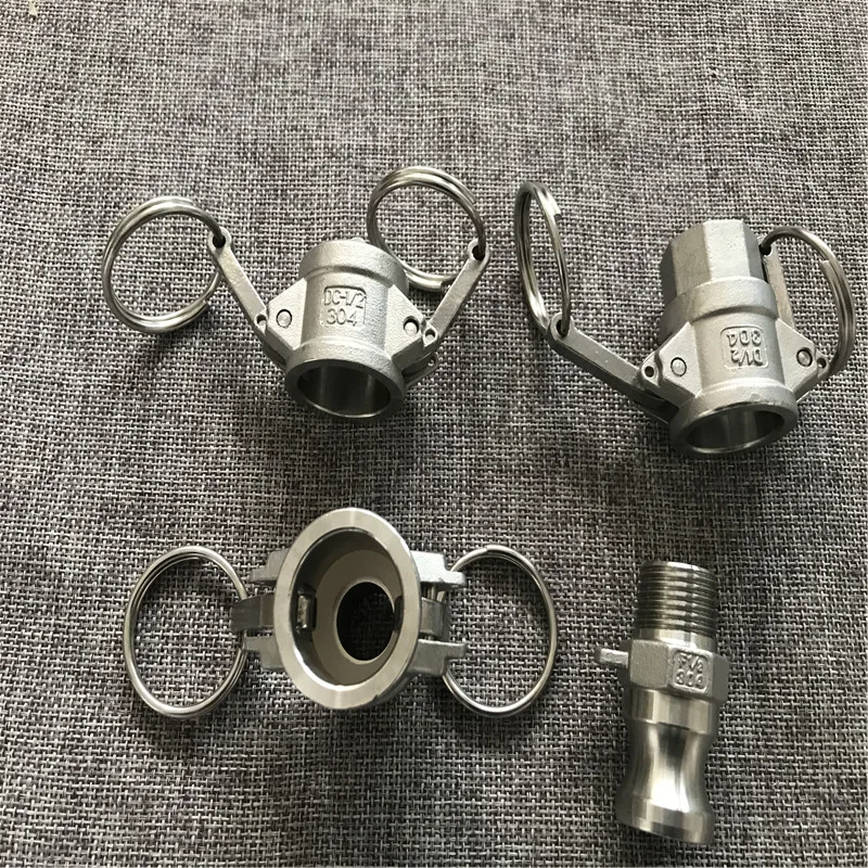 304 из нержавеющей стали Homebrew эксцентриковый запор адаптер 1/" NPT Barb Camlock быстрое отключение для шланговых насосов фитинги