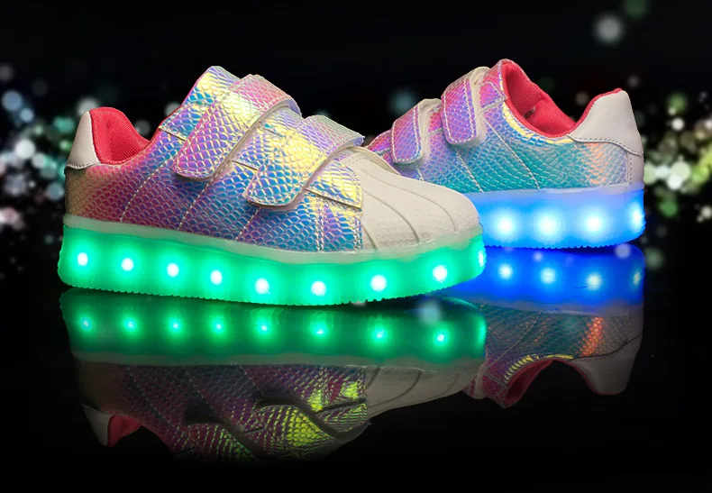Размеры 25-37; детская обувь с подсветкой для мальчиков и девочек; usb-зарядка; Светящиеся кроссовки со светящейся подошвой; светящаяся обувь; красовки