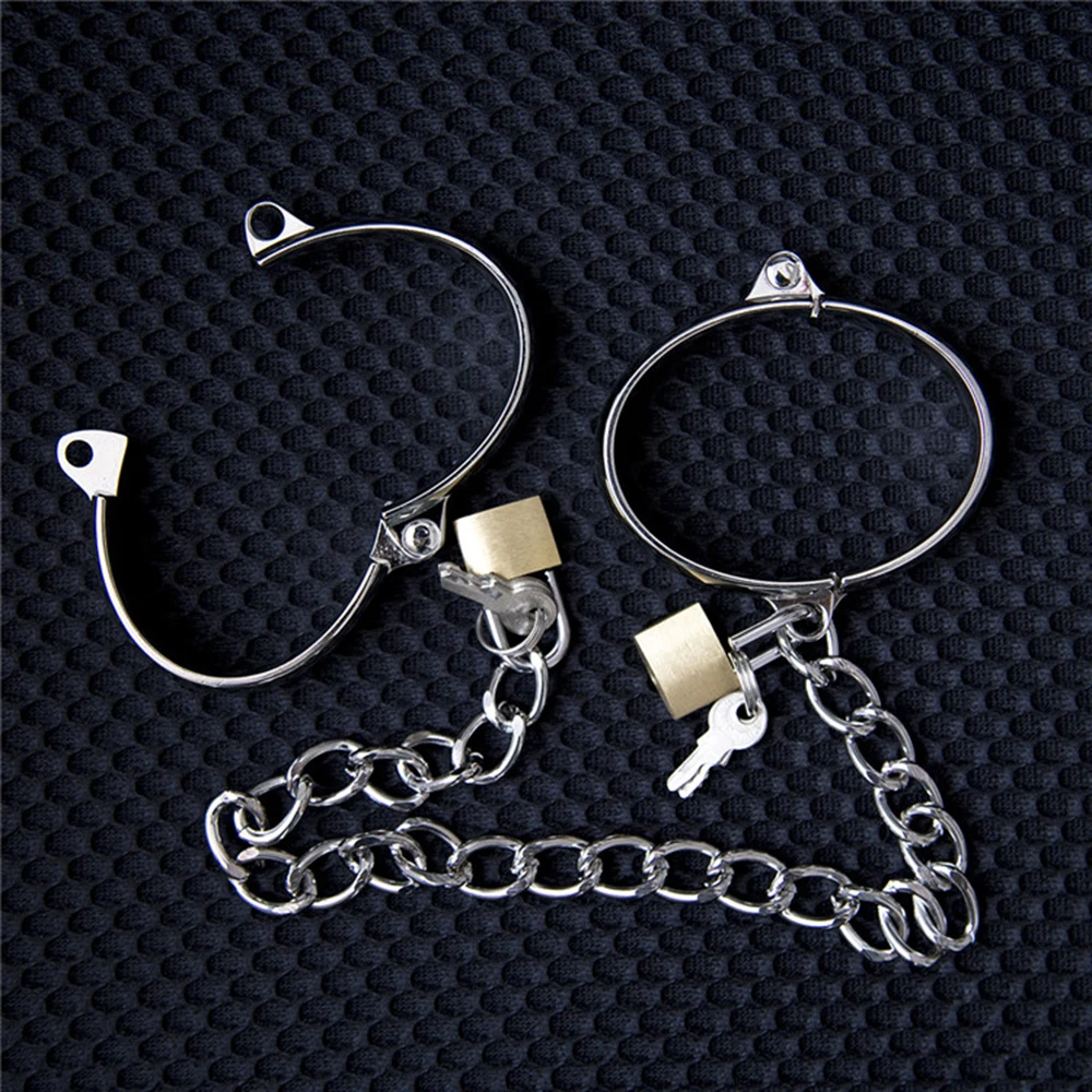 DOMI наручники с замком из нержавеющей стали для пар|bondage lock|cuff sexcuff locks |