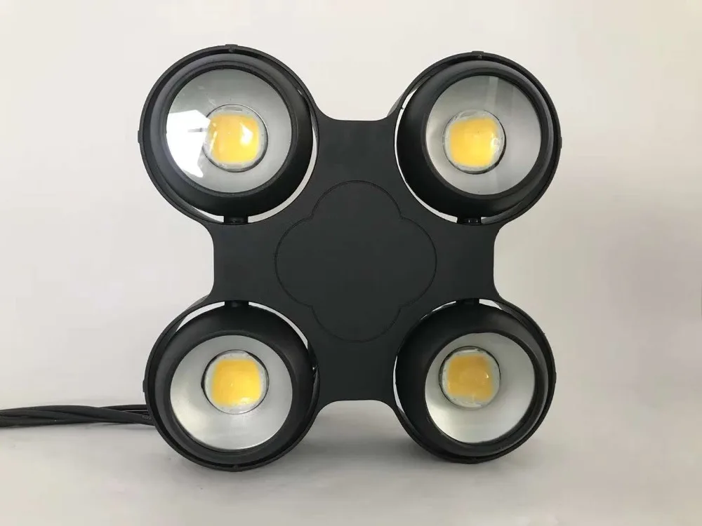 للبيع مصباح Led خارجي مقاوم للماء IP65 4x100W Cob ، ضوء المرحلة ، أبيض دافئ ، 400w ، إضاءة Dj Par Dmx مع علبة طيران
