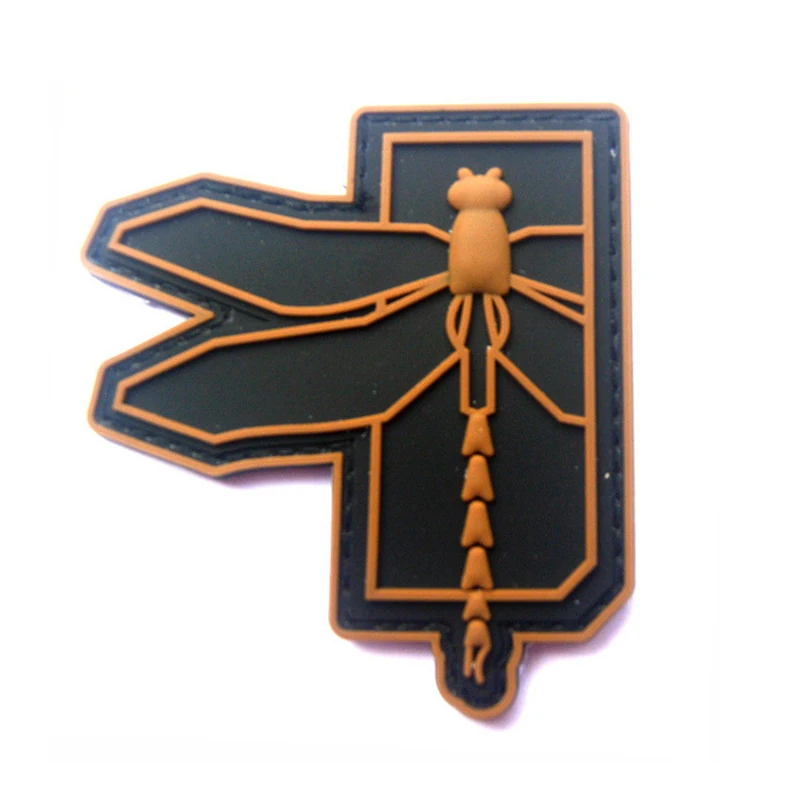 Стрекоза логотип Военная Тактическая Мораль 3D ПВХ патч значки Резиновый