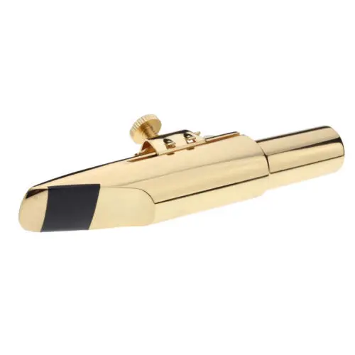 

Custom LoGo Saxophone Mouthpiece New Gold Metal Saxophone Sax Mouthpiece Bb Cap Ligature #5 6 7 8 9