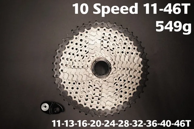 Zracing велосипед Freewheel 9s 10s 11s Скорость MTB велосипед кассета 11-42 T/11-46 T/11-50 T/11-52 T для ALIVIO/DEORE/SLX/XT - Цвет: 10s 11-46T