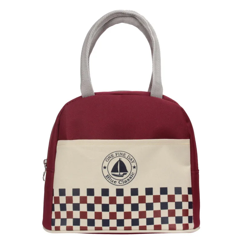 Portable Cartoon Cute girl Lunch Bag Insulated Cold Canvas Picnic Totes Carry Case For Kids Women Thermal Free Shipping | Багаж и сумки
