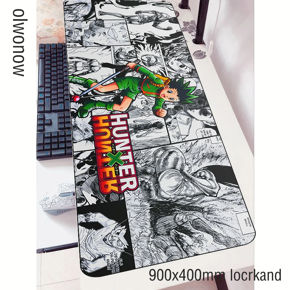 

hunter x hunter mouse pad gamer Mass pattern 90x40cm notbook mouse mat gaming mousepad best seller pad mouse desk padmouse mats