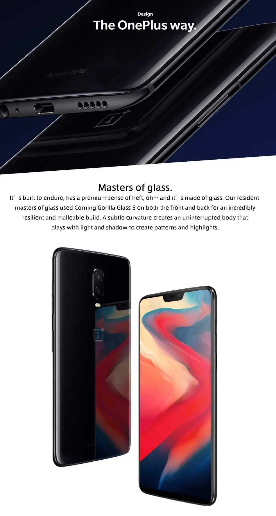 OnePlus 6, 8 ГБ, 128 ГБ, Восьмиядерный процессор Snapdragon 845, AI, двойная камера 20 Мп+ 16 МП, разблокировка лица, Android 8, смартфон, мобильный телефон