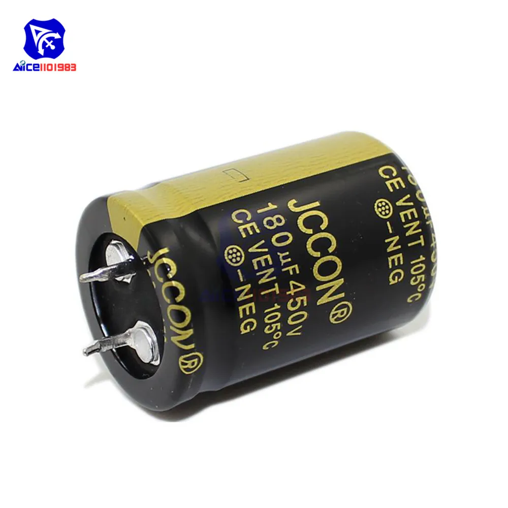 Алюминиевый электролитический конденсатор 450V 180 мкФ 25x35mm Высокочастотный
