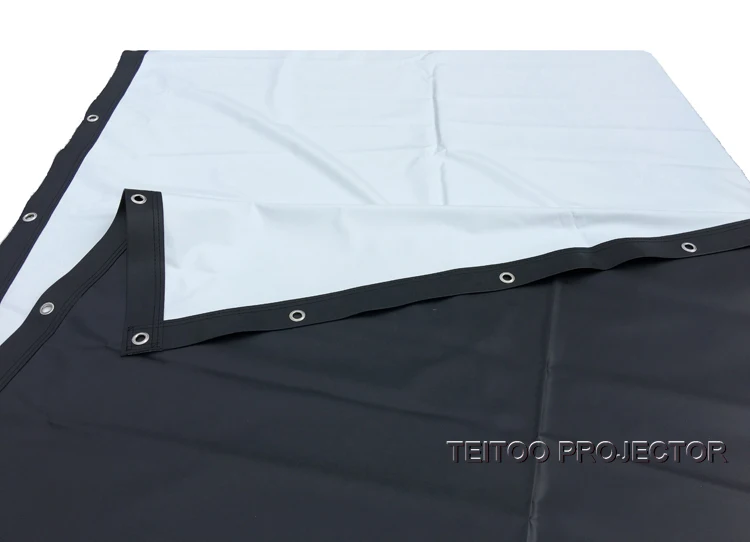 250 дюймов 4:3 Мягкая Белая Черная передняя ручная фотопленка из ПВХ